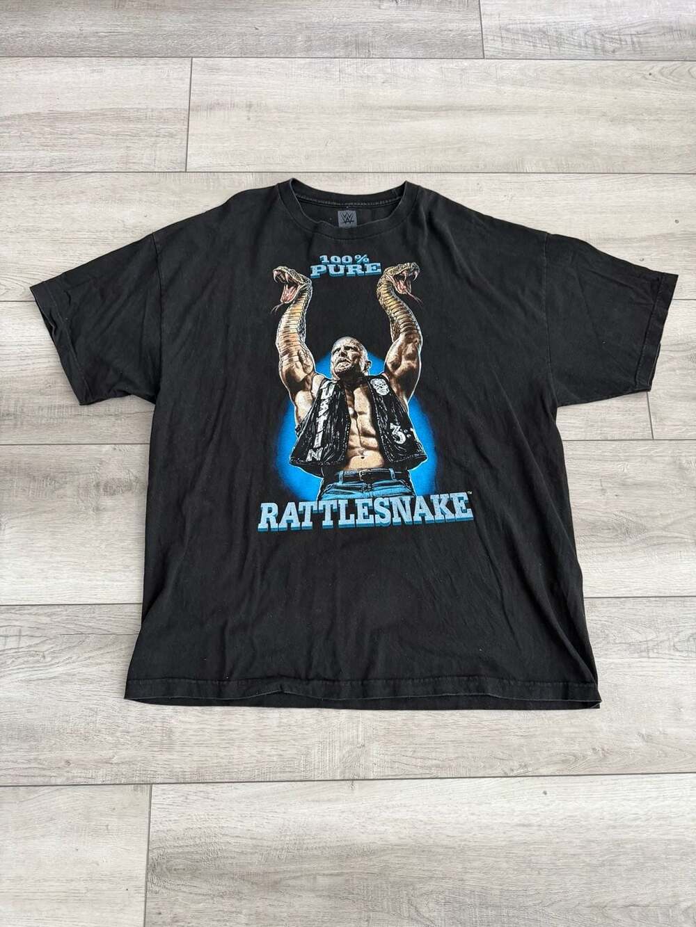 WWE Stone Cold Steve Austin 100% Pure Rattlesnake T-Shirt Size 2X Black